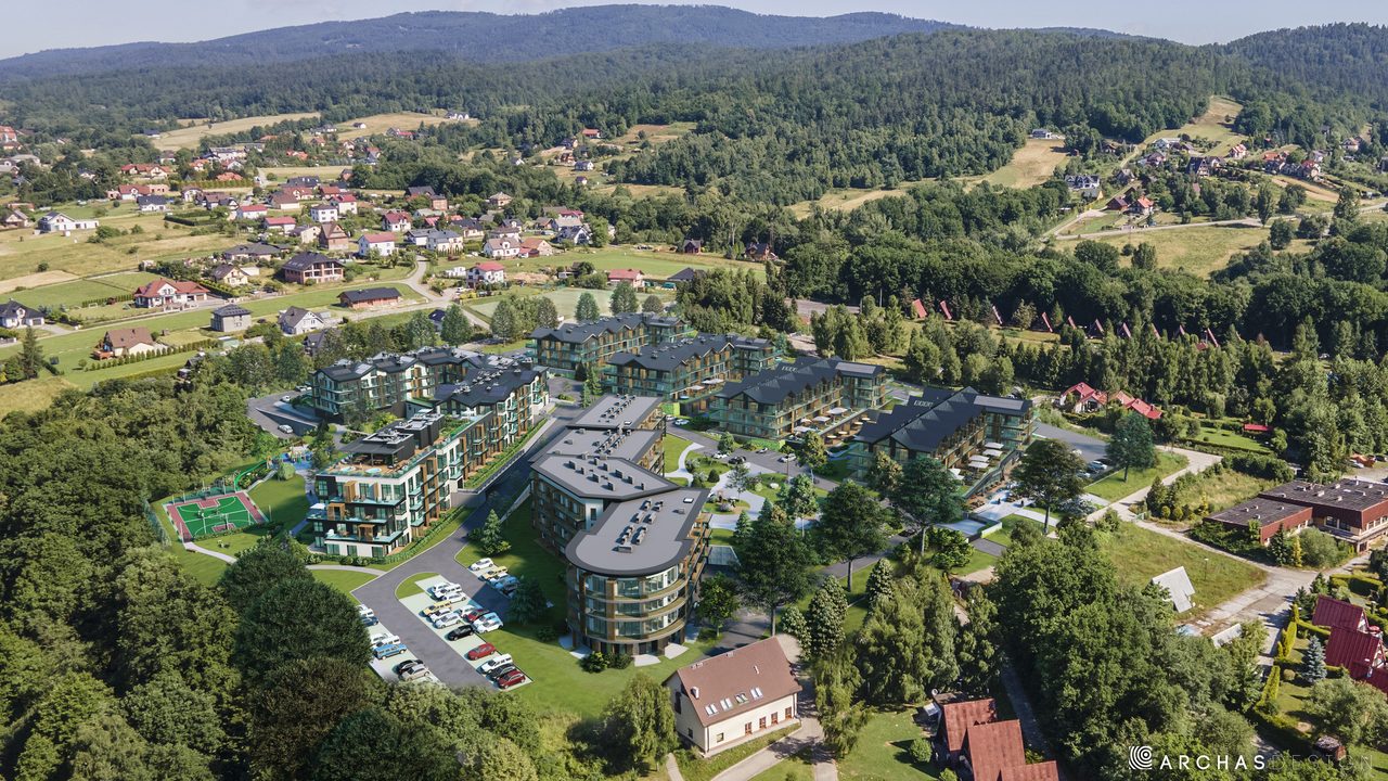 Laguna Beskidów — exteriér komplexu